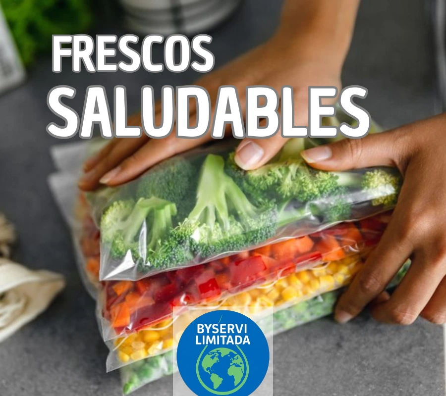 Veduras frescas en bolsas